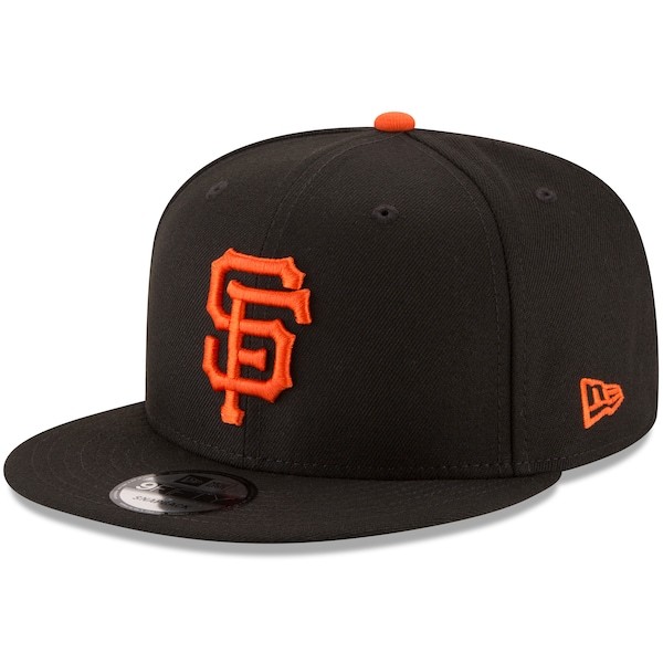 San Francisco Giants New Era Team Color 9FIFTY Snapback Hat - Black