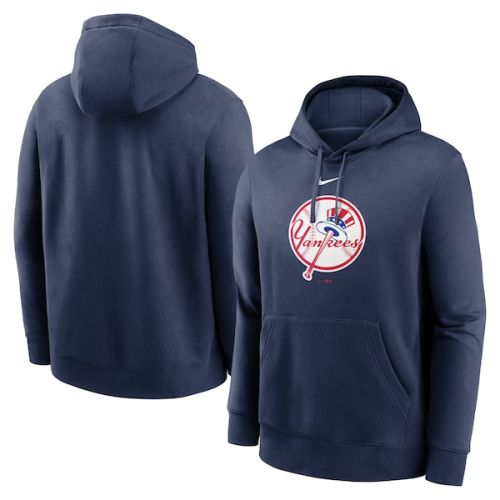 New York Yankees Nike Alternate Logo Club Pullover Hoodie - Navy