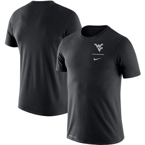 West Virginia Mountaineers Nike Logo Stack Legend Performance T-Shirt - Black