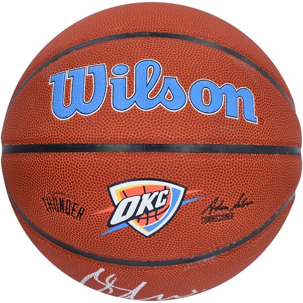 Shai Gilgeous-Alexander Oklahoma City Thunder Fanatics Authentic Autographed Wilson Team Logo Basketball
