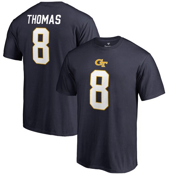 Demaryius Thomas Georgia Tech Yellow Jackets Fanatics Branded College Legends Name & Number T-Shirt - Navy