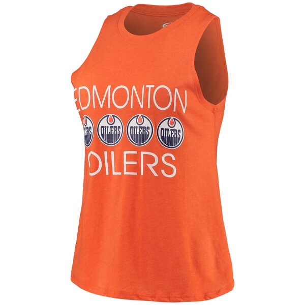 Edmonton Oilers Concepts Sport Women's Meter Tank Top & Pants Sleep Set - Orange/Navy