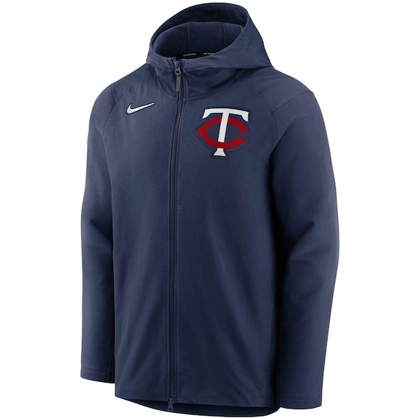Minnesota Twins Nike Authentic Collection Pregame Performance Full-Zip Hoodie - Navy