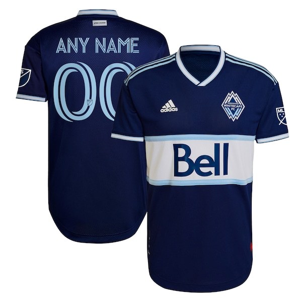 Vancouver Whitecaps FC adidas 2022 The Hoop x This City Authentic Custom Jersey - Blue