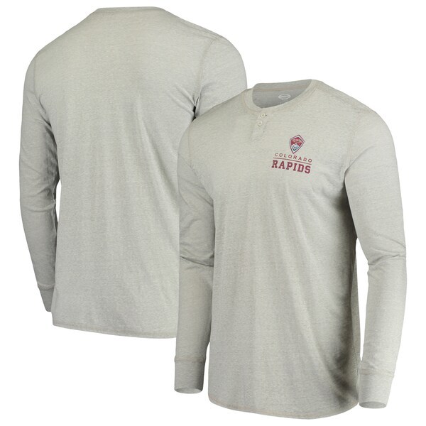 Colorado Rapids Concepts Sport Podium Henley Long Sleeve T-Shirt - Gray