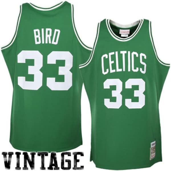 Larry Bird Boston Celtics Mitchell & Ness 1985/86 Hardwood Classics Authentic Jersey - Kelly Green