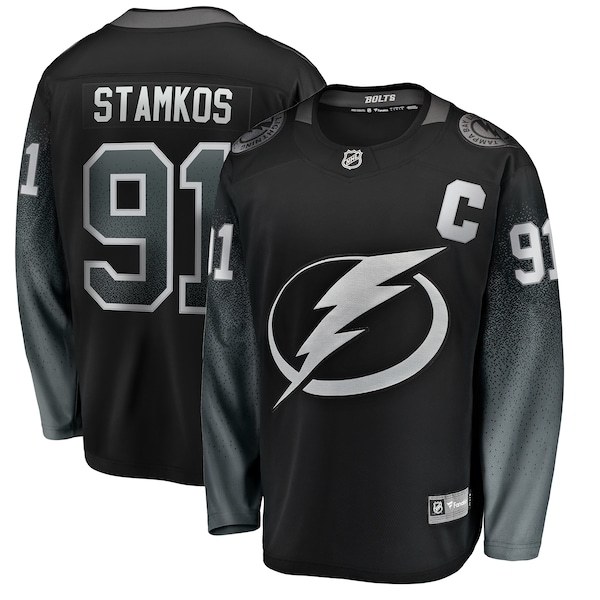 Steven Stamkos Tampa Bay Lightning Fanatics Branded Alternate Breakaway Player Jersey - Black