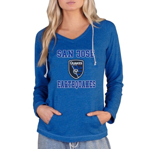 San Jose Earthquakes Concepts Sport Women's Mainstream Terry Pullover Hoodie - Royal
