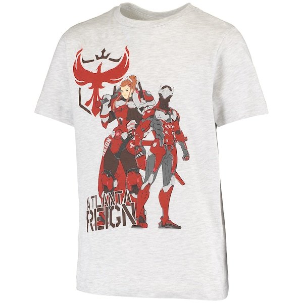 Atlanta Reign Youth Heroic T-Shirt - Heathered Gray
