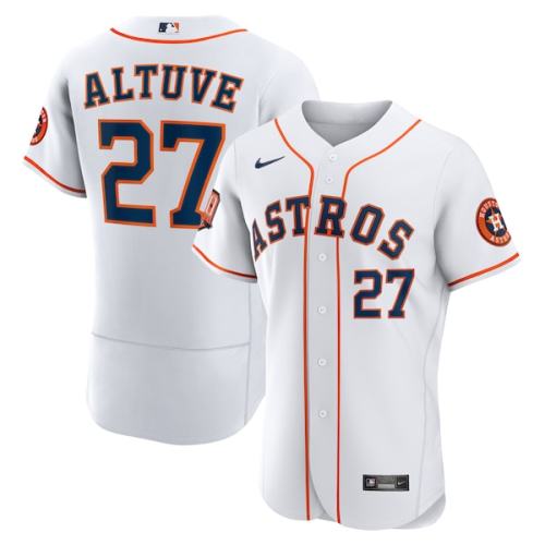Jose Altuve Houston Astros Nike 60th Anniversary Home Authentic Official Player Jersey - White