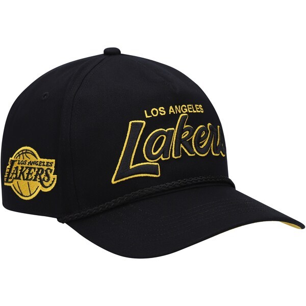 Los Angeles Lakers '47 Crosstown Script Hitch Snapback Hat - Black