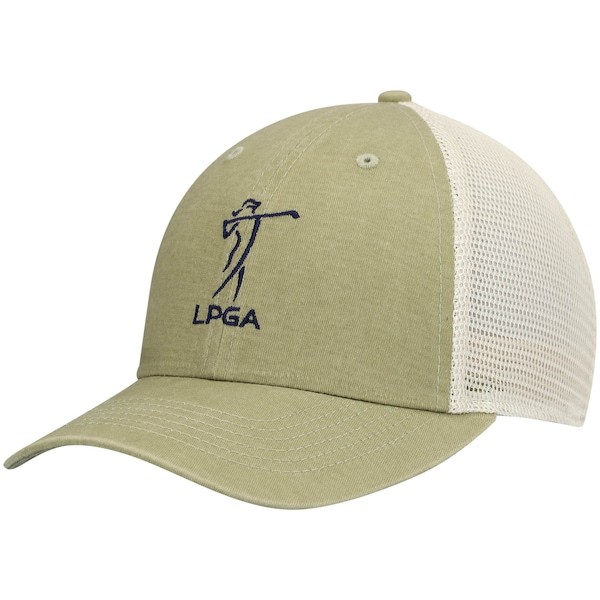 LPGA Imperial Mesh Back Snapback Hat - Tan/Cream