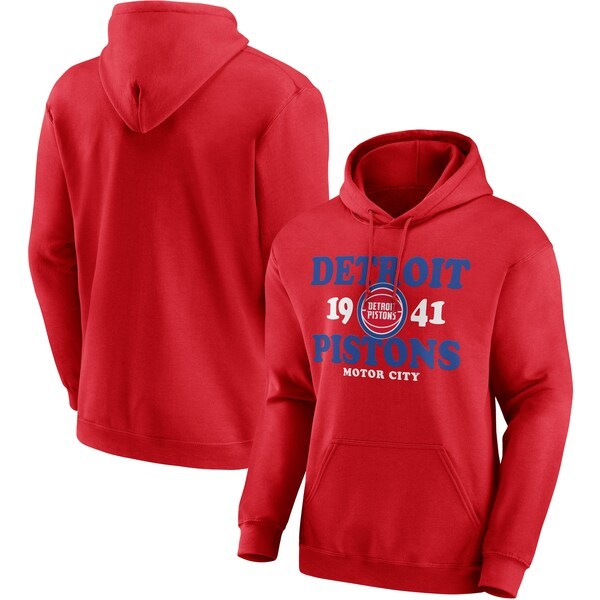 Detroit Pistons Fierce Competitor Pullover Hoodie - Red
