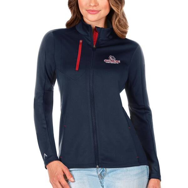 Gonzaga Bulldogs Antigua Women's Generation Full-Zip Jacket - Navy/Red