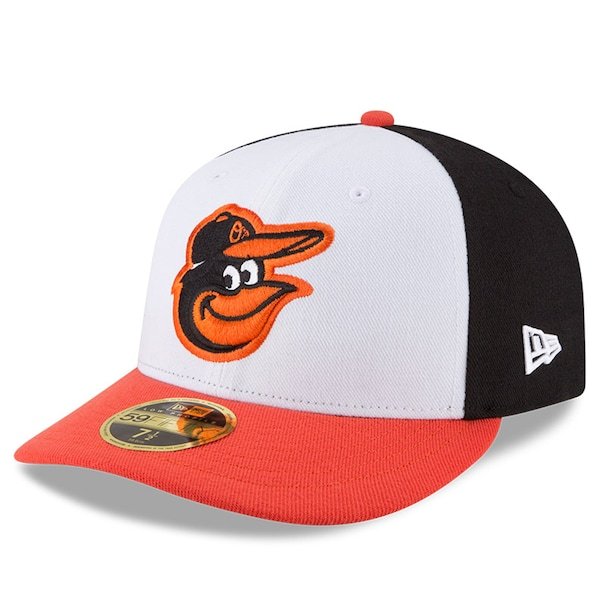 Baltimore Orioles New Era Home Authentic Collection On-Field Low Profile 59FIFTY Fitted Hat - White/Orange