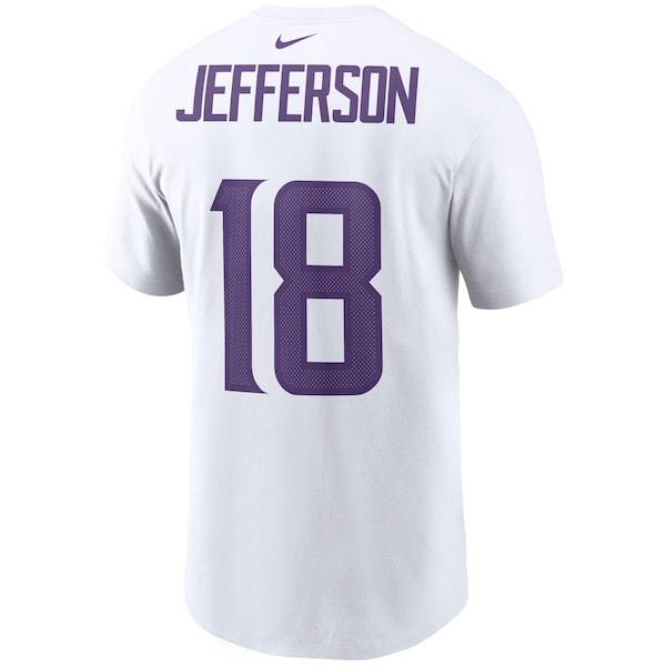Justin Jefferson Minnesota Vikings Nike Player Name & Number T-Shirt - White