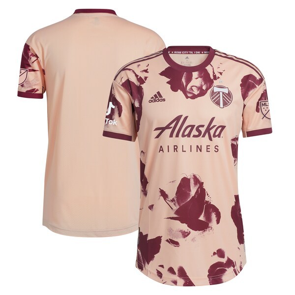 Portland Timbers adidas 2022 Heritage Rose Kit Authentic Blank Jersey - Pink