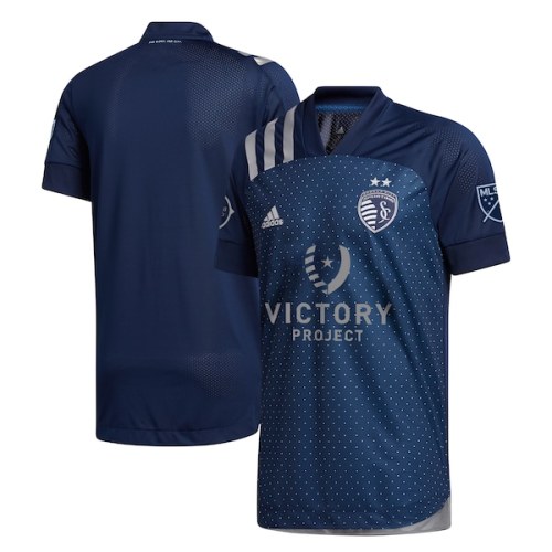 Sporting Kansas City adidas 2021 Secondary Authentic Jersey - Blue