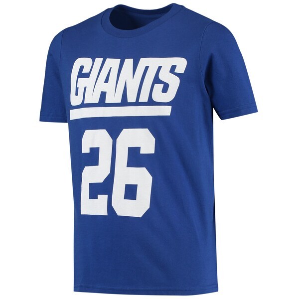 Saquon Barkley New York Giants Youth Mainliner Player Name & Number T-Shirt - Royal