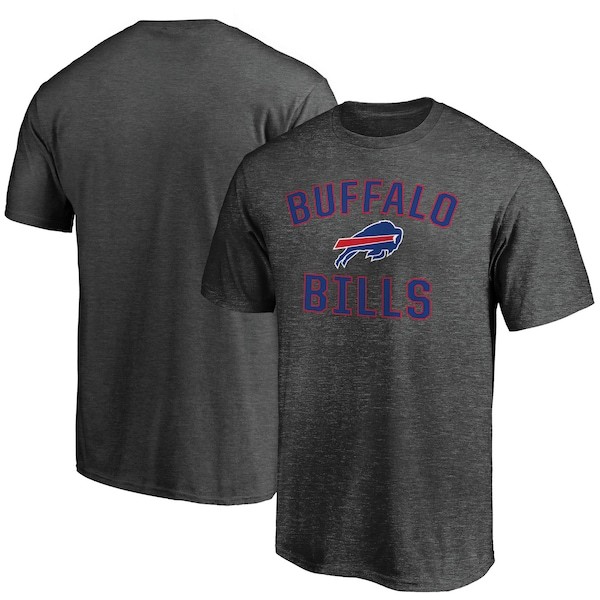 Buffalo Bills Fanatics Branded Victory Arch T-Shirt - Heathered Charcoal