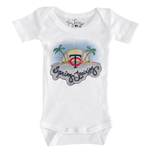 Minnesota Twins Tiny Turnip Infant 2022 Spring Training Snapper Bodysuit - White