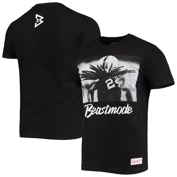 Beast Mode Mitchell & Ness Game Time T-Shirt - Black