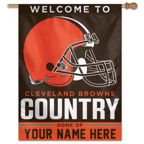 Cleveland Browns WinCraft Personalized 27'' x 37'' 1-Sided Vertical Banner