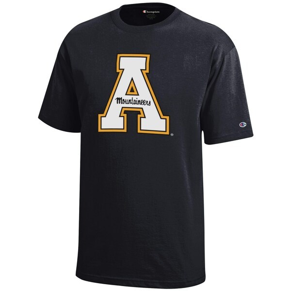 Appalachian State Mountaineers Champion Youth Jersey T-Shirt - Black