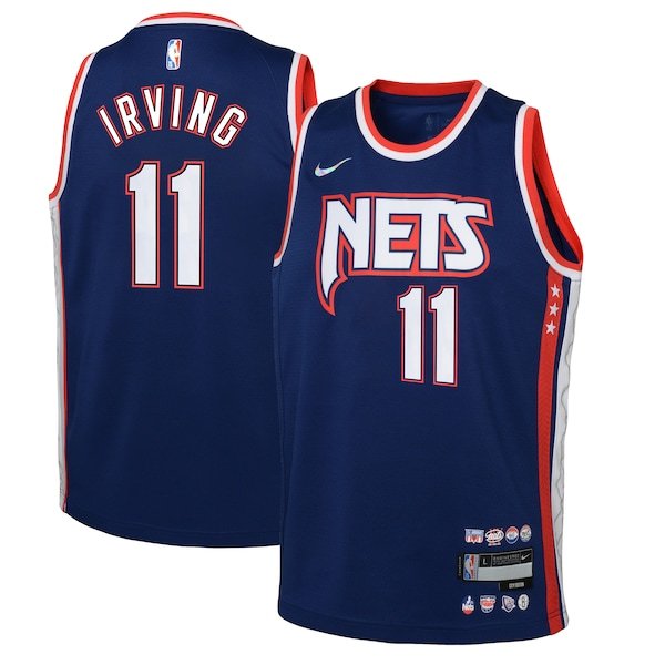 Kyrie Irving Brooklyn Nets Nike Youth 2021/22 Swingman Jersey - City Edition - Navy