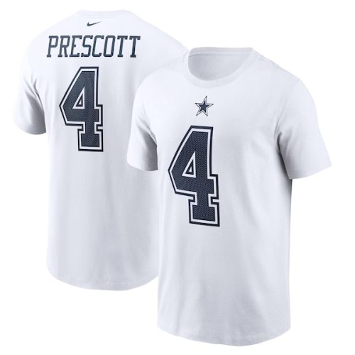 Dak Prescott Dallas Cowboys Nike Name & Number T-Shirt - White