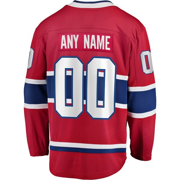 Montreal Canadiens Fanatics Branded Home 2021 Stanley Cup Final Bound Breakaway Custom Jersey - Red