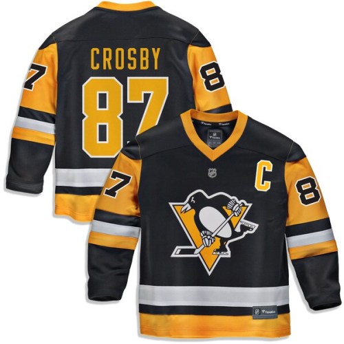 Sidney Crosby Pittsburgh Penguins Fanatics Branded Youth Replica Player Jersey - Black
