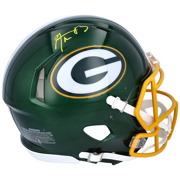 Aaron Rodgers Green Bay Packers Fanatics Authentic Autographed Riddell Flash Alternate Speed Authentic Helmet