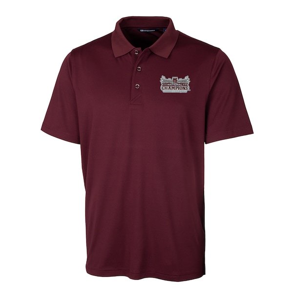 Mississippi State Bulldogs Cutter & Buck 2021 NCAA Men's Baseball College World Series Champions Forge Stretch Polo - Maroon