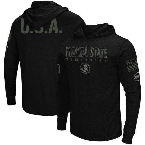 Florida State Seminoles Colosseum OHT Military Appreciation Hoodie Long Sleeve T-Shirt - Black