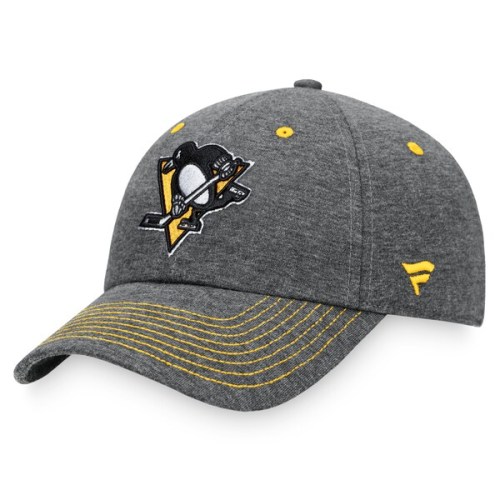 Pittsburgh Penguins Fanatics Branded Adjustable Hat - Heathered Charcoal