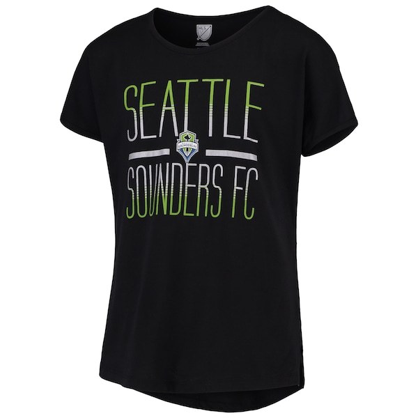 Seattle Sounders FC Girls Youth Glory Dolman T-Shirt - Black