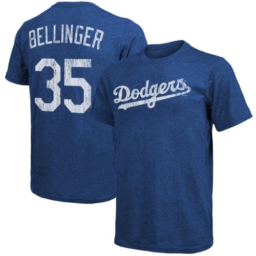 Cody Bellinger Los Angeles Dodgers Majestic Threads Name & Number Tri-Blend T-Shirt - Royal