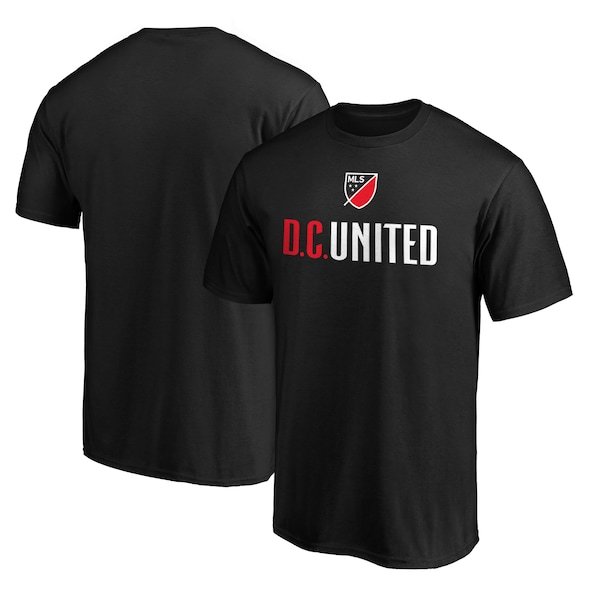 D.C. United Fanatics Branded Shielded Logo T-Shirt - Black