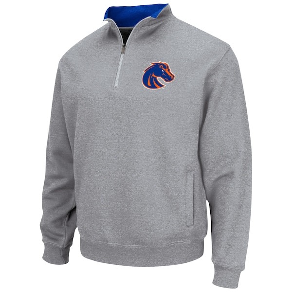 Boise State Broncos Colosseum Tortugas Team Logo Quarter-Zip Jacket - Heathered Gray