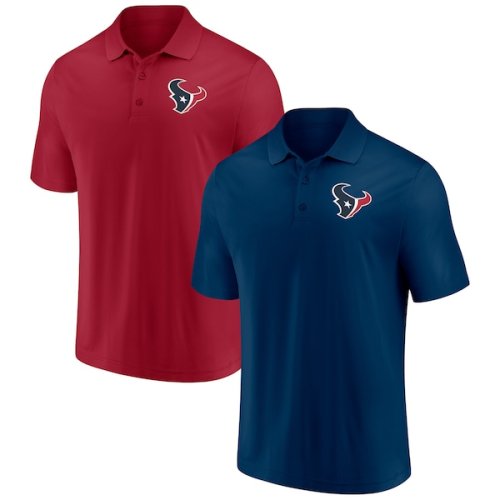 Houston Texans Fanatics Branded Home and Away 2-Pack Polo Set - Navy/Red