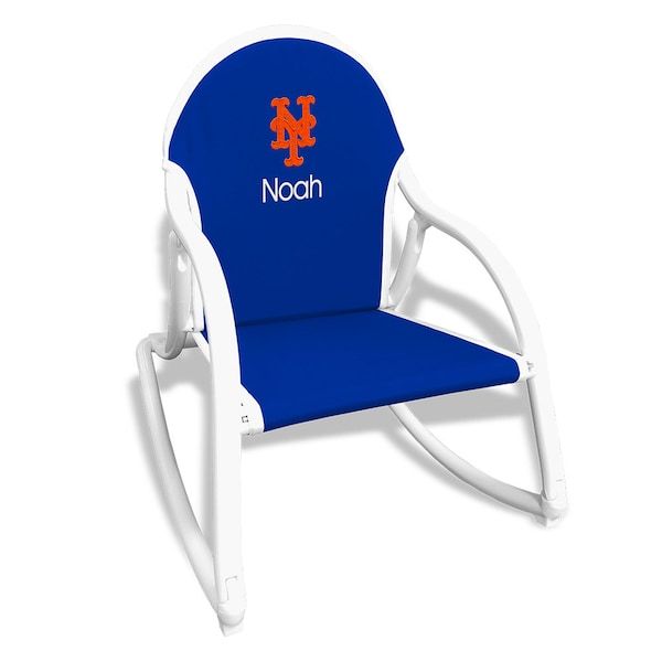 New York Mets Children's Personalized Rocking Chair - Royal