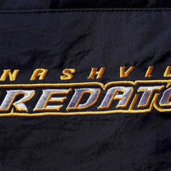 Nashville Predators Starter Impact Half-Zip Jacket - Navy