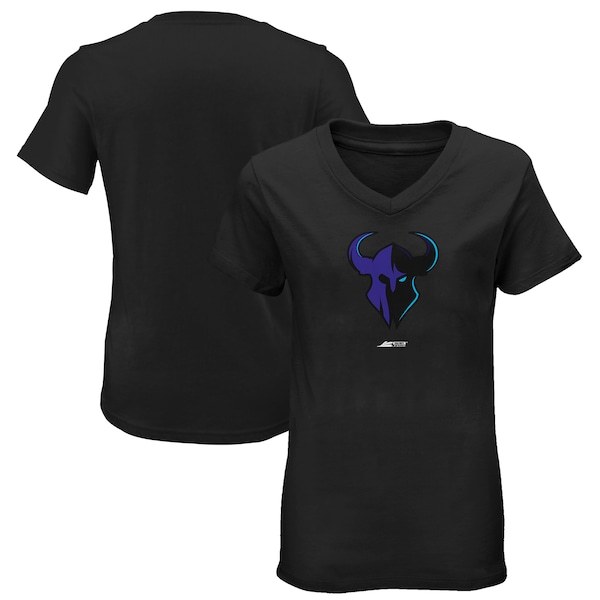 Minnesota Rokkr Women's Primary Logo V-Neck T-Shirt - Black