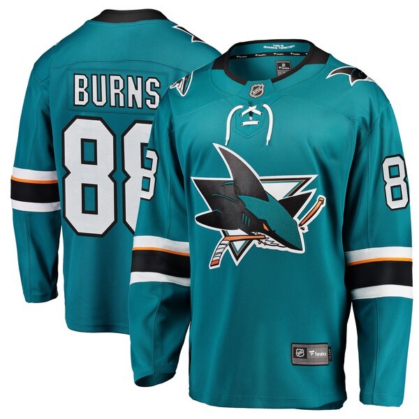 Brent Burns San Jose Sharks Fanatics Branded Breakaway Player Jersey - Teal