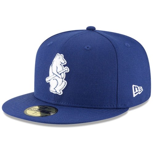 Chicago Cubs New Era Cooperstown Collection Logo 59FIFTY Fitted Hat - Royal