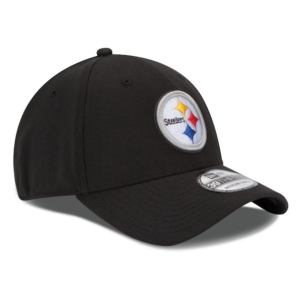 Pittsburgh Steelers New Era 39THIRTY Team Classic Flex Hat - Black