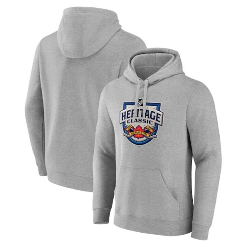 Fanatics Branded 2022 NHL Heritage Classic Event Pullover Hoodie - Heathered Gray