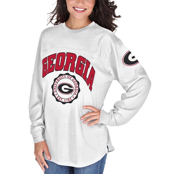 Georgia Bulldogs Women's Edith Long Sleeve T-Shirt - White