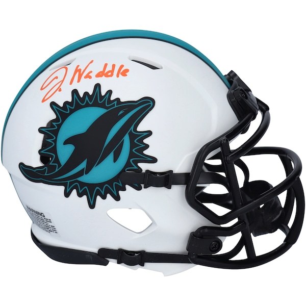 Jaylen Waddle Miami Dolphins Fanatics Authentic Autographed Riddell Lunar Eclipse Alternate Speed Mini Helmet